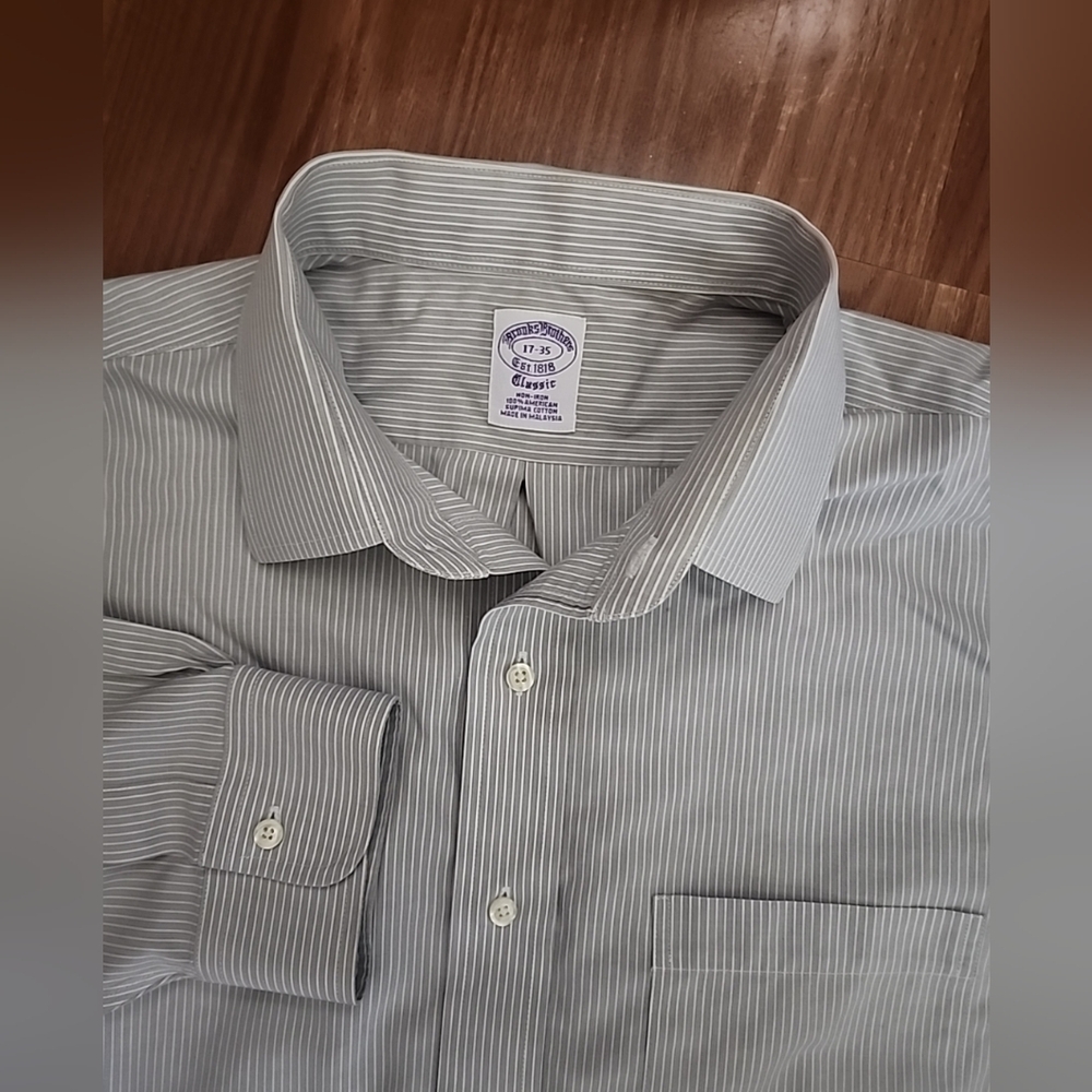 Brooks brothers‎ long sleeve button up shirt 17-35